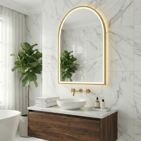 LUSTRO ŚCIENNE LED 60x100cm DART GOLD