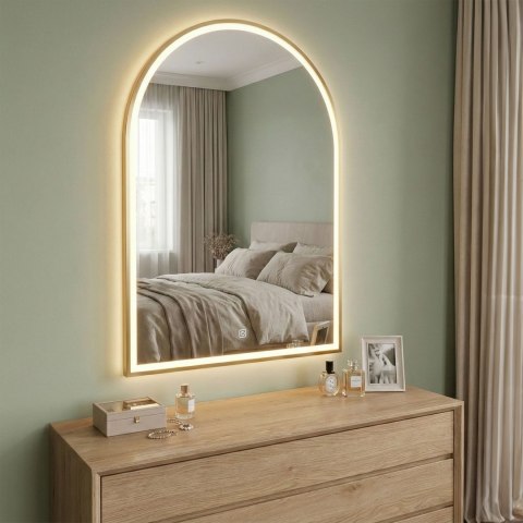 LUSTRO ŚCIENNE LED 60x100cm DART GOLD