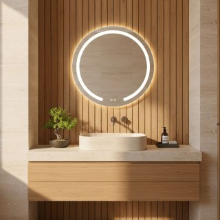 Lustro ścienne LED 50cm Modern
