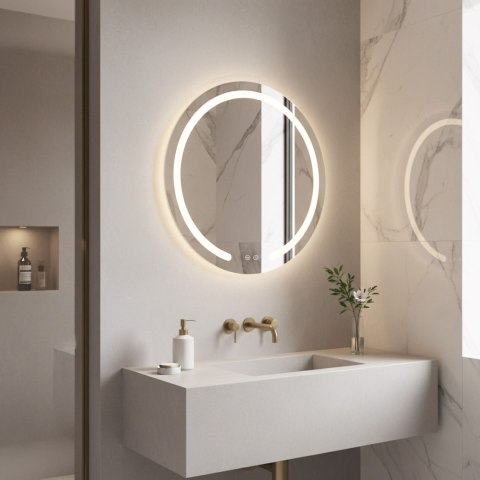 Lustro ścienne LED 50cm Modern