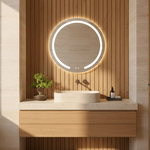 Lustro ścienne LED 50cm Modern
