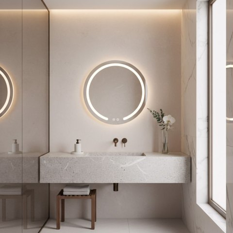 Lustro ścienne LED 60cm Modern