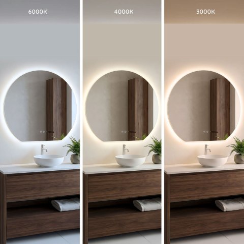 Lustro ścienne LED 70cm Fabio