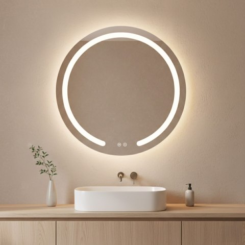 Lustro ścienne LED 70cm Modern