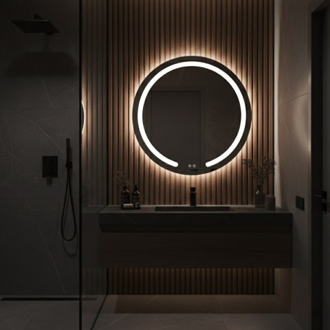 Lustro ścienne LED 70cm Modern