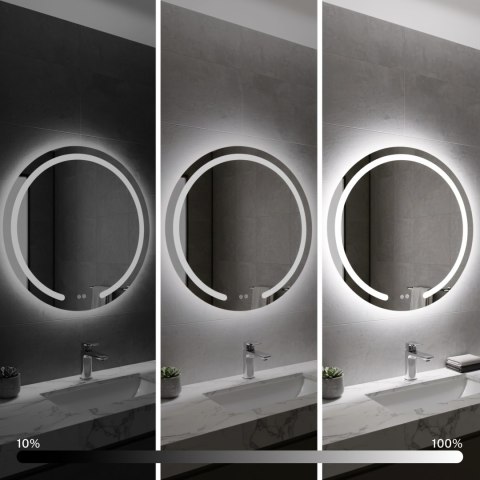 Lustro ścienne LED 70cm Modern