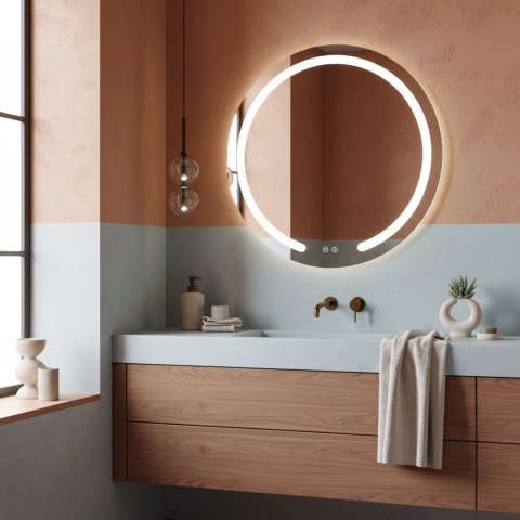 Lustro ścienne LED 70cm Modern