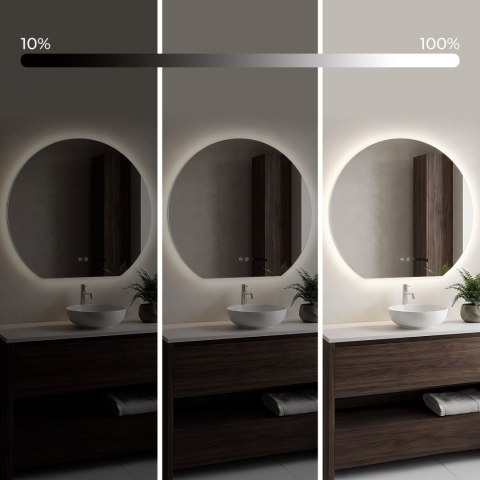 Lustro ścienne LED 80cm Fabio