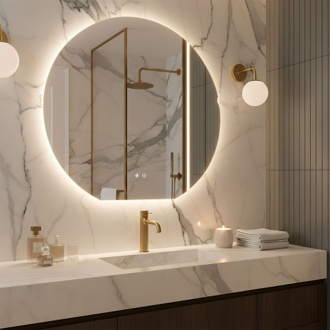 Lustro ścienne LED 90cm Fabio