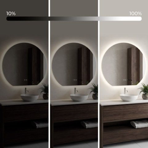 Lustro ścienne LED 90cm Fabio