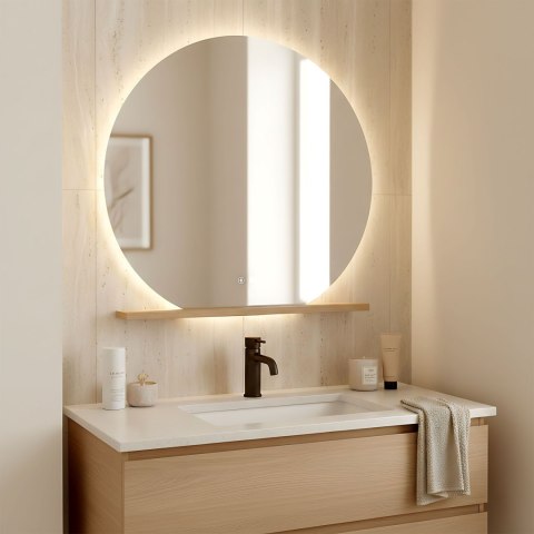Lustro ścienne LED 90cm Fabio