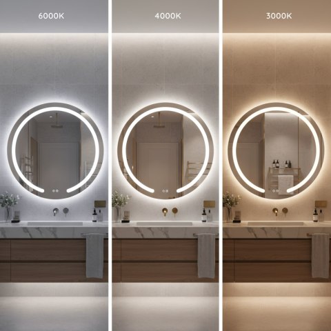 Lustro ścienne LED 90cm Modern