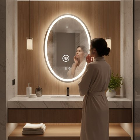 Lustro ścienne LED Marco 60x80 cm