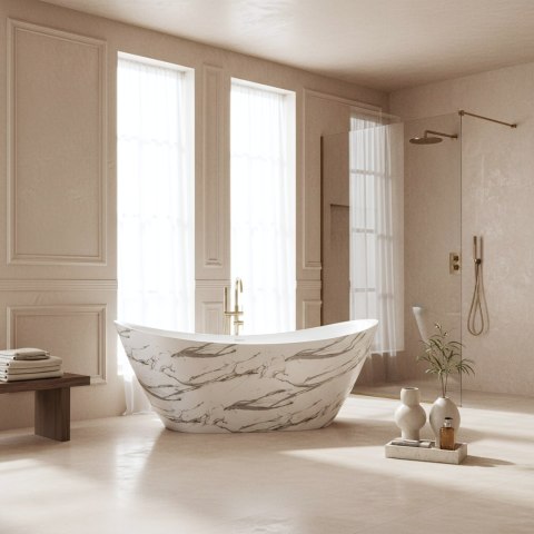 Wanna Akrylowa Wolnostojąca Ferrano Slim Nature 170