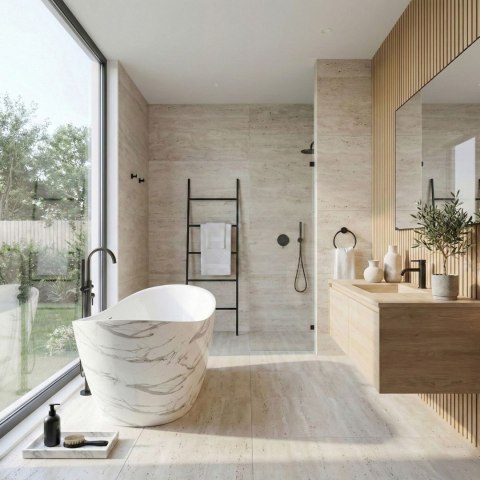 Wanna Akrylowa Wolnostojąca Ferrano Slim Nature 170