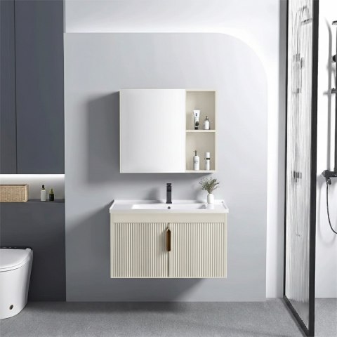 Zestaw mebli łazienkowych z Umywalką Astor 60cm Beżowy
