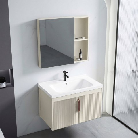Zestaw mebli łazienkowych z Umywalką Astor 60cm Beżowy