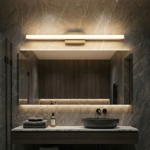 KINKIET ŁAZIENKOWY LED 80CM APP1853-1W BRUSH GOLD