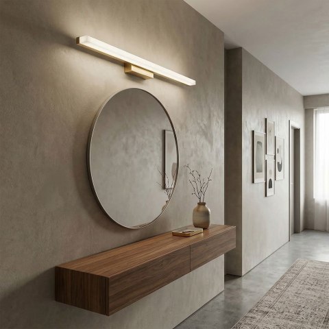 KINKIET ŁAZIENKOWY LED 80CM APP1853-1W BRUSH GOLD