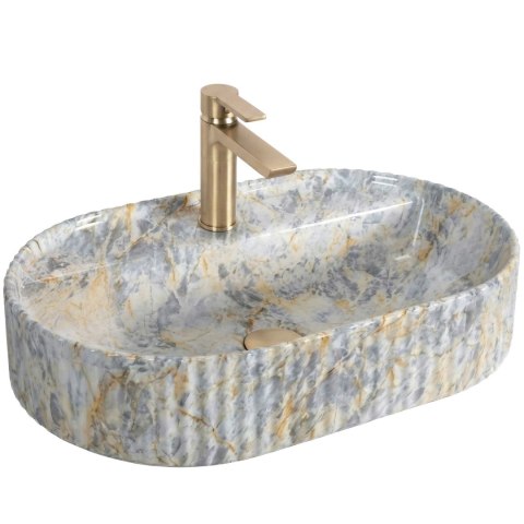 Umywalka nablatowa Rea Marcela 60 Ruststone