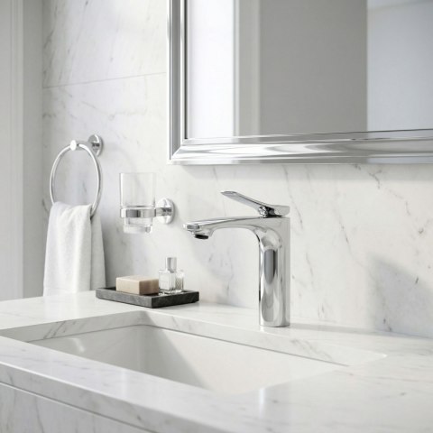 Bateria Umywalkowa PREMIUM REA Vision Chrom Niska