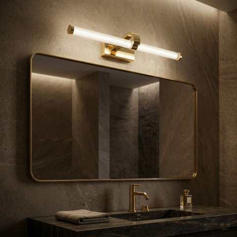 Kinkiet łazienkowy LED APP1884-1W 60cm Złoty