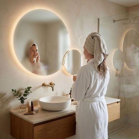 LUSTRO ŚCIENNE LED R-8040 80cm + 40cm