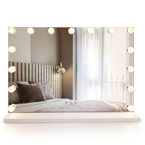 Lustro LED Hollywood Białe 80x60