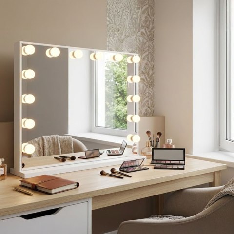 Lustro LED Hollywood Białe 80x60