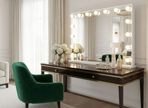 Lustro LED Hollywood Białe 80x60