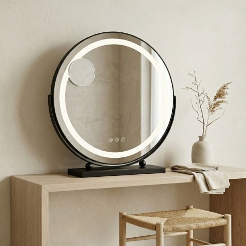 Lustro LED MAKE-UP Black 50 cm