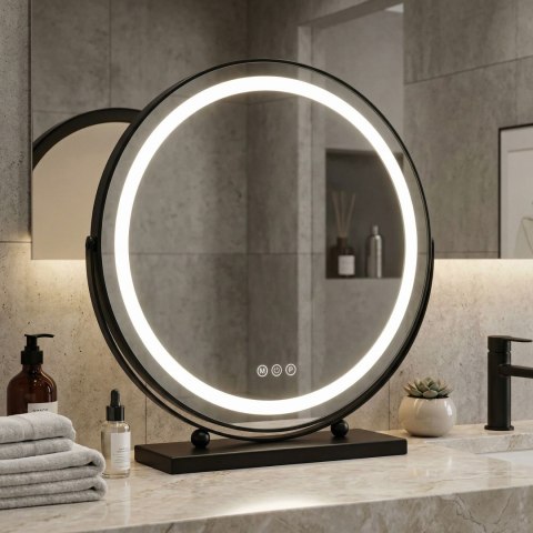 Lustro LED MAKE-UP Black 50 cm