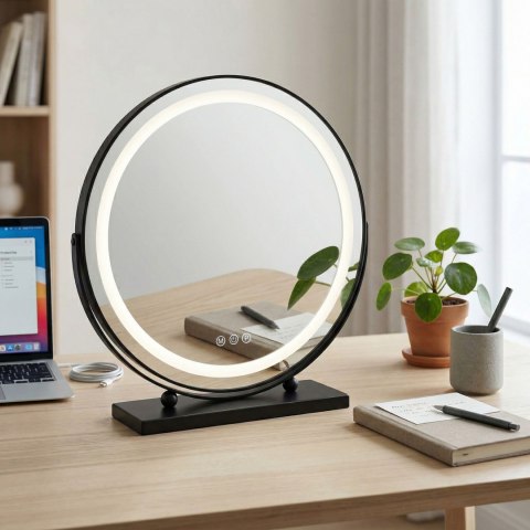 Lustro LED MAKE-UP Black 50 cm