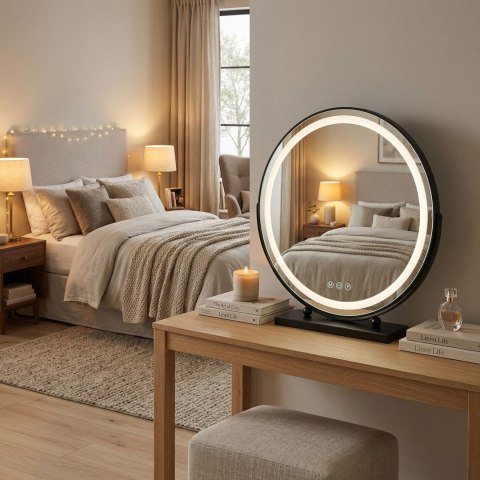 Lustro LED MAKE-UP Black 50 cm