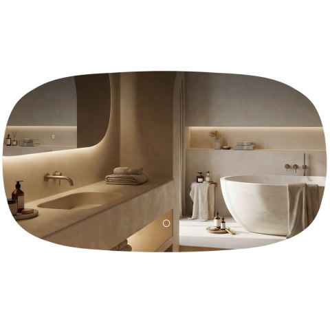 Lustro ścienne LED 100x60cm TOP-4