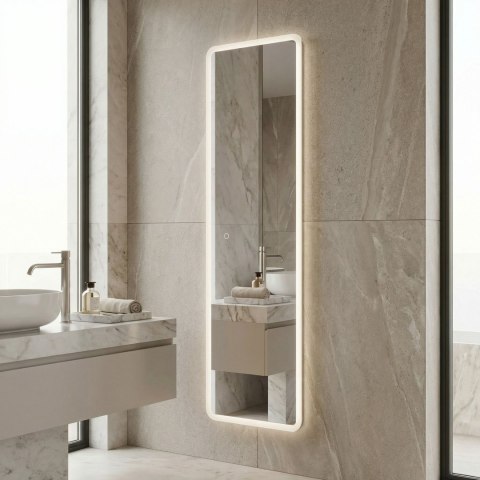 Lustro ścienne LED 150x50cm MOL-SQ