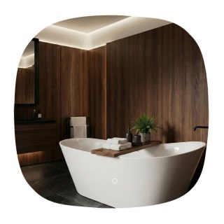 Lustro ścienne LED 70x70cm TOP