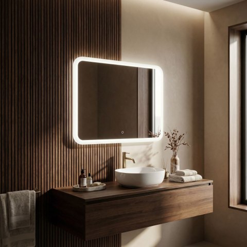 Lustro ścienne LED 80x60cm TOP-3