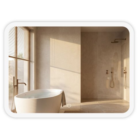 Lustro ścienne LED 80x60cm TOP-3