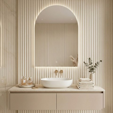Lustro ścienne LED 90x60cm TOP-1