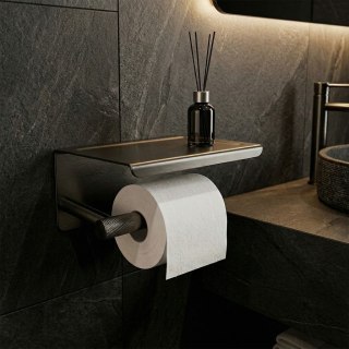 Uchwyt na papier toaletowy z półką 6613 Modern Tytan