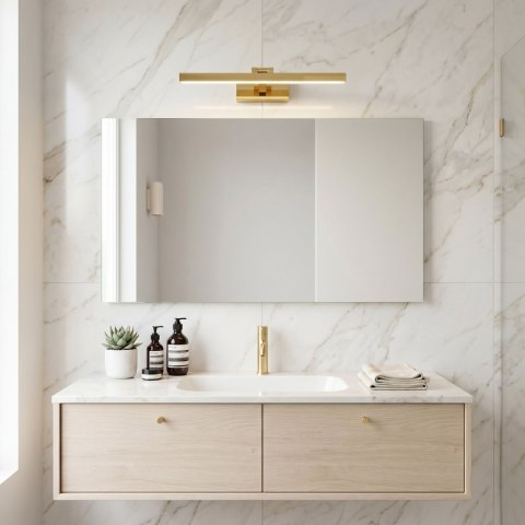 Kinkiet łazienkowy LED APP1860-1W 40 cm Złoty