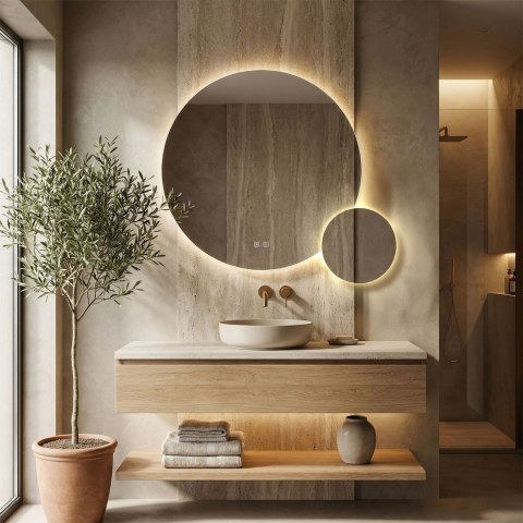 LUSTRO ŚCIENNE LED R-9045 90cm + 45cm