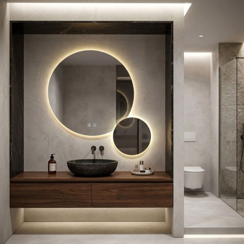 LUSTRO ŚCIENNE LED R-9045 90cm + 45cm