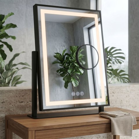 Lustro LED LUMI Black 30x40cm