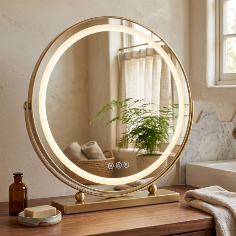 Lustro LED MAKE-UP L.Gold 50 cm