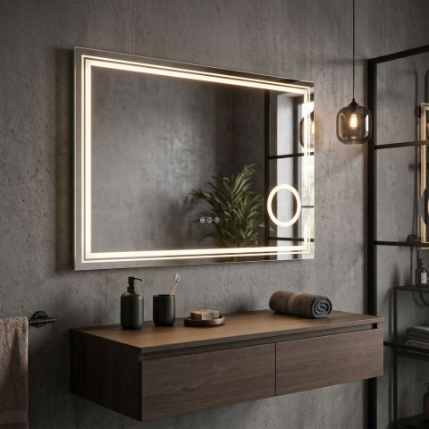 Lustro ścienne LED 80x60cm HAVEN