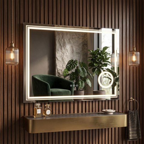 Lustro ścienne LED 80x60cm HAVEN