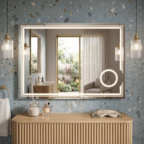 Lustro ścienne LED 80x60cm HAVEN