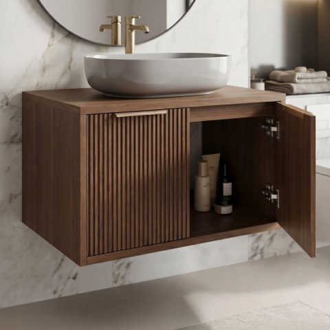 Szafka łazienkowa pod umywalkę Rea Core 60cm Brown